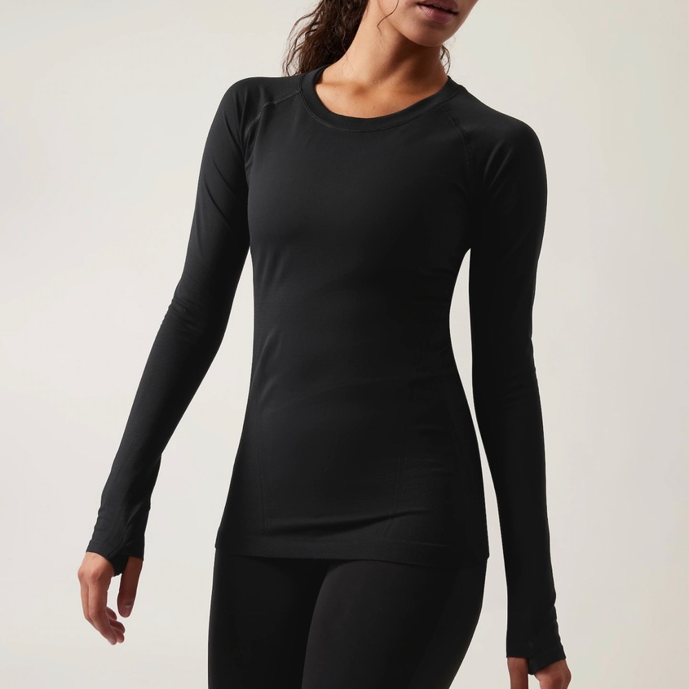 Black Athleta Long Sleeve Top